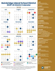 Bainbridge Island School District CALENDAR