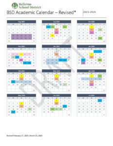 Bellevue School District, Calendar