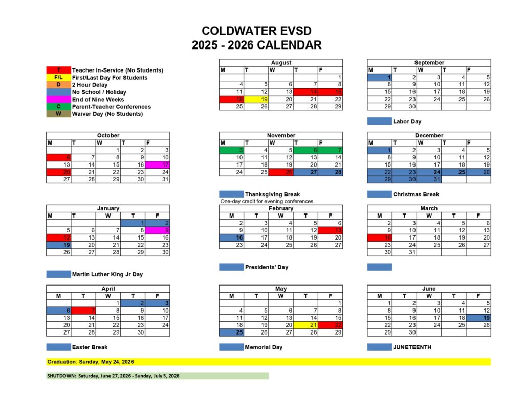 COLDWATER EVSD