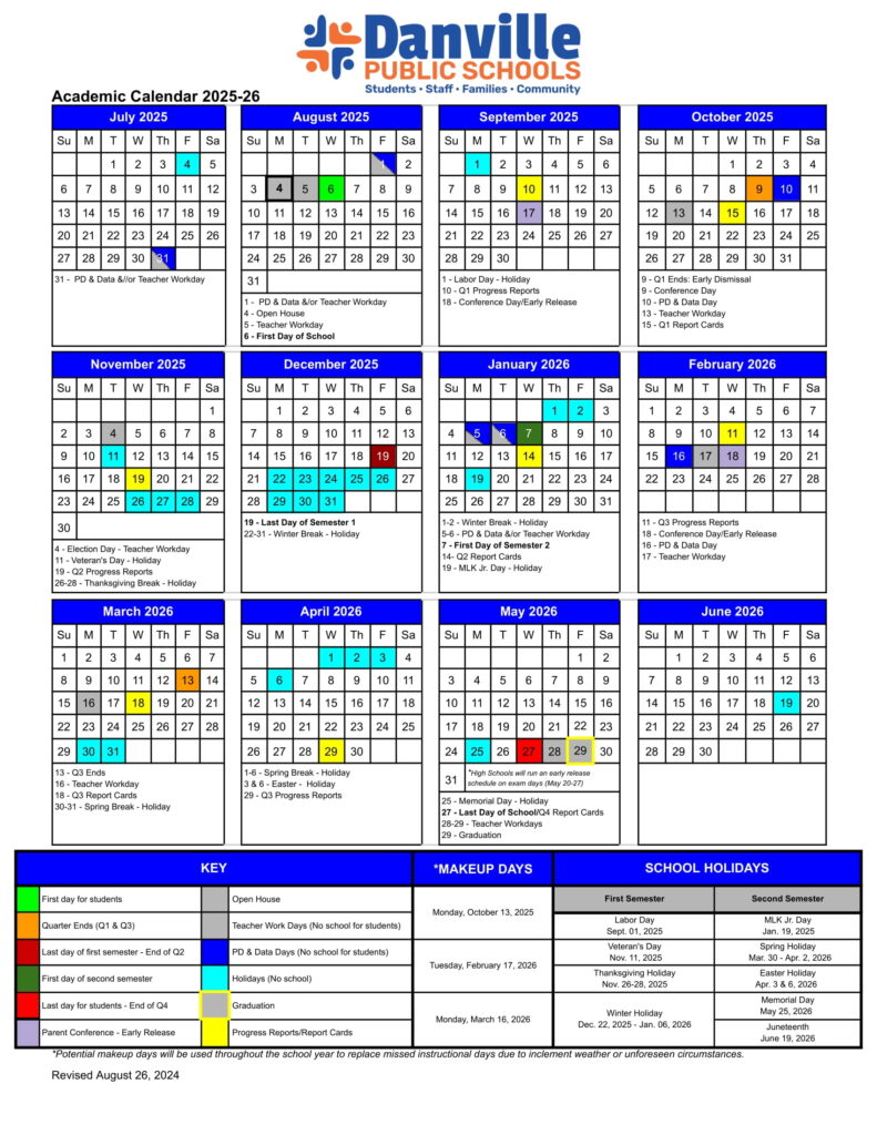 Danville public schools va calendar