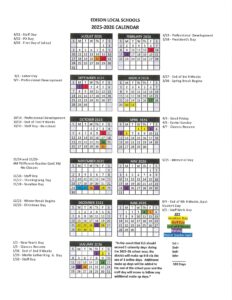EDISON LOCAL SCHOOLS,calendar 25-26