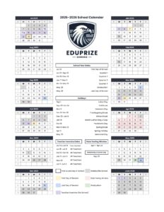 EDUPRIZE SCHOOLS CALENDAR