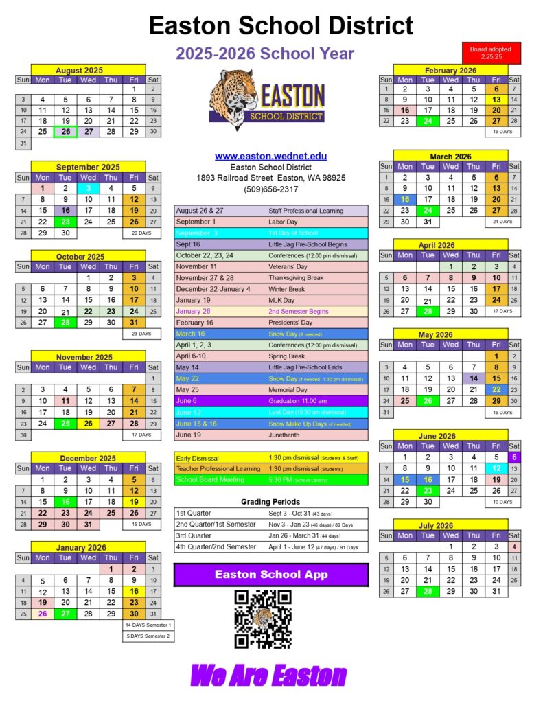 Easton School District, 1