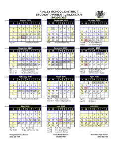 finley school district calendar