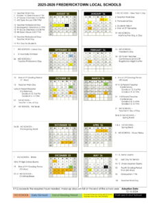 FREDERICKTOWN LOCAL SCHOOLS calendar