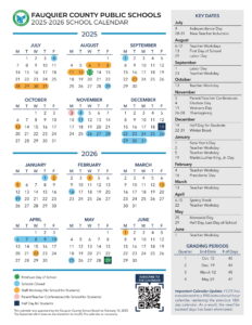 Fauquier County Public Schools calendar