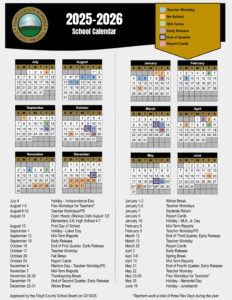 Floyd County Schools calendar