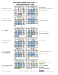 Fort Thomas Unified School District CALENDAR