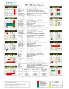 Franklin City Public Schools va Calendar