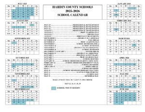 HARDIN COUNTY SCHOOLS calendar