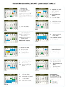Higley Unified School District CALENDAR