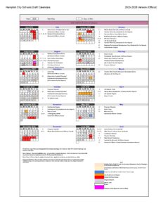 Hampton City Schools calendar