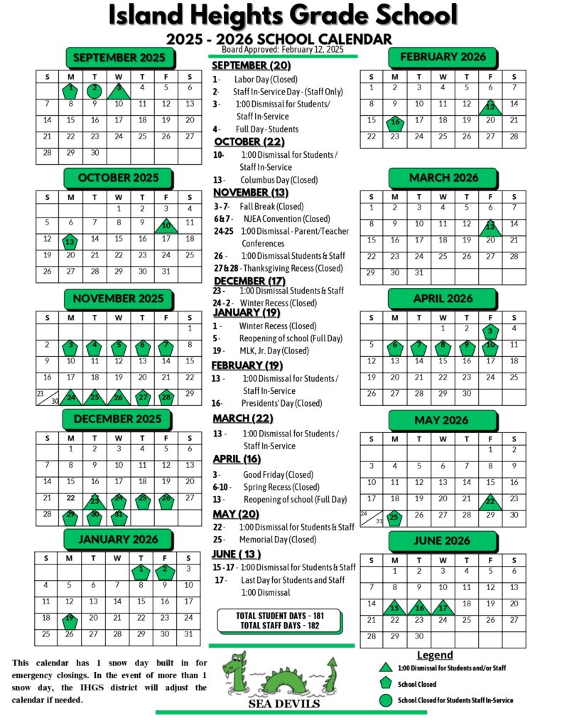 island heights school district calendar