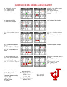 Jackson City Schools calendar revised [PDF]