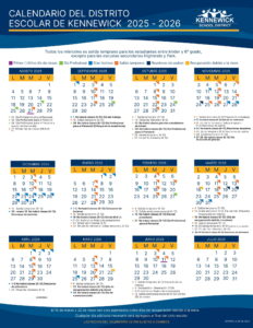 KENNEWICK SCHOOL DISTRICT CALENDAR