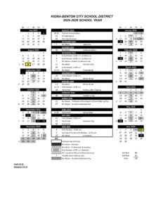 Kiona Benton City School District Calendar