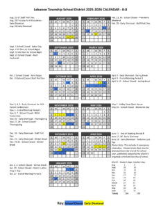 Lebanon Township School District CALENDAR
