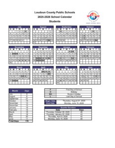 loudoun County Public Schools Calendar