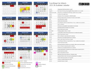 Lynchburg City Schools va Calendar