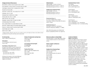 Lynchburg City Schools va Calendar