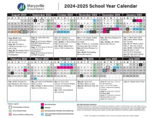 Marysville School District Calendar