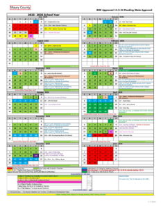 Maury County Public Schools Calendar
