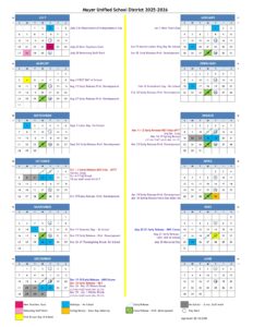 mayer unified school district calendar