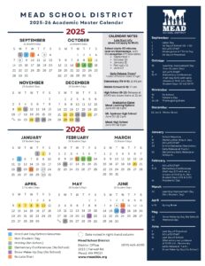 Mead School District calendar