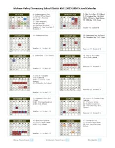 Mohave Valley School District CALENDAR