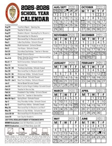 Mount Olive Township School District calendar
