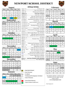Newport School District Calendar