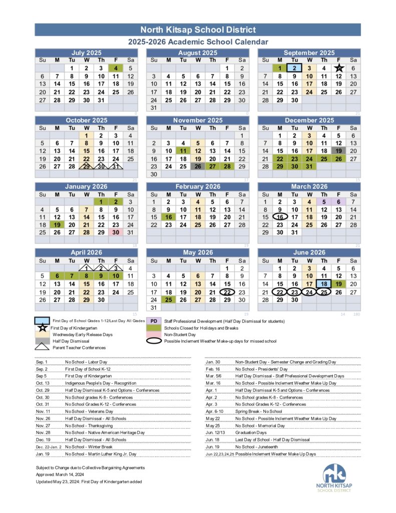 North Kitsap School District CALENDAR