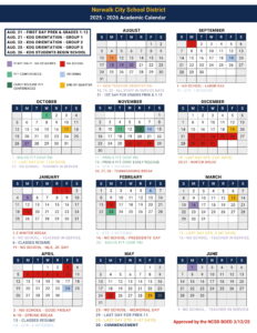 norwalk city school district calendar