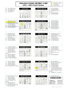 Onalaska School District CALENDAR