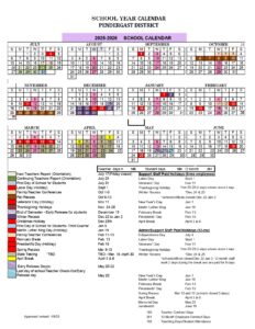 PENDERGAST DISTRICT CALENDAR