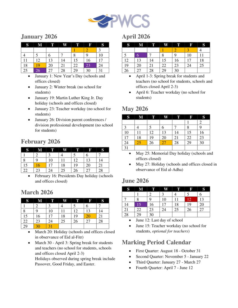 PWCS school CALANDER (1)