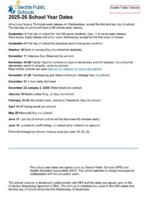 seattle public schools calendar