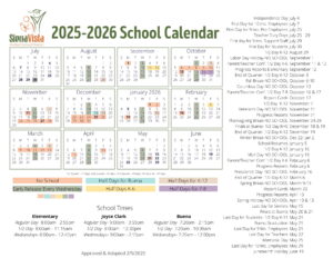 Sierra Vista Unified School District CALENDAR