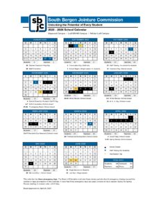 south bergen jointure commision calendar