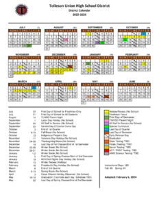 Tolleson Union High School District calendar
