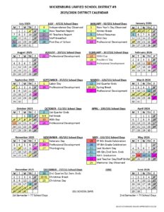 Wickenburg Unified School District #9 CALENDAR