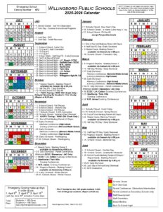 Willingboro Township Public Schools calendar