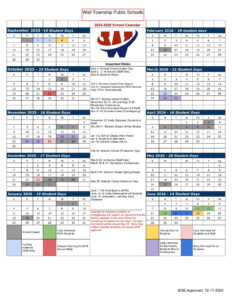 WALL TOWNSHIP PUBLIC SCHOOLS CALENDAR