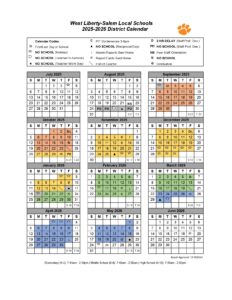West Liberty-Salem Local School District Calendar