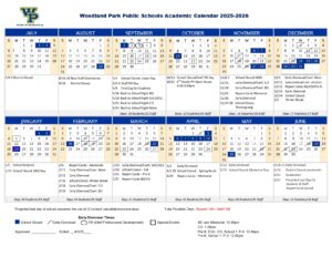 Woodland Park School District Calendar