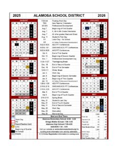 alamosa school calendar