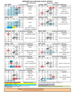 Berkshire Hills Regional School District CALENDAR
