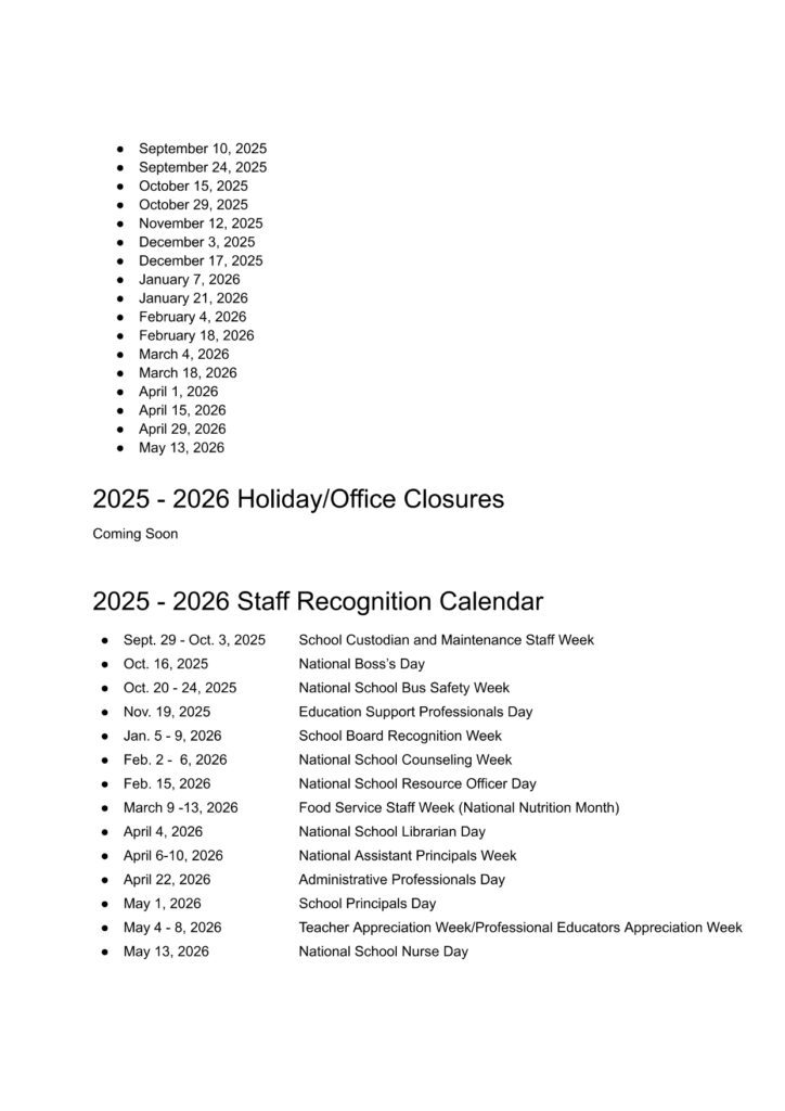 Carmel Clay Schools Calendar 25-26 Revised [PDF] - EduCounty