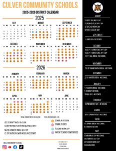 Culver Community Schools Calendar
