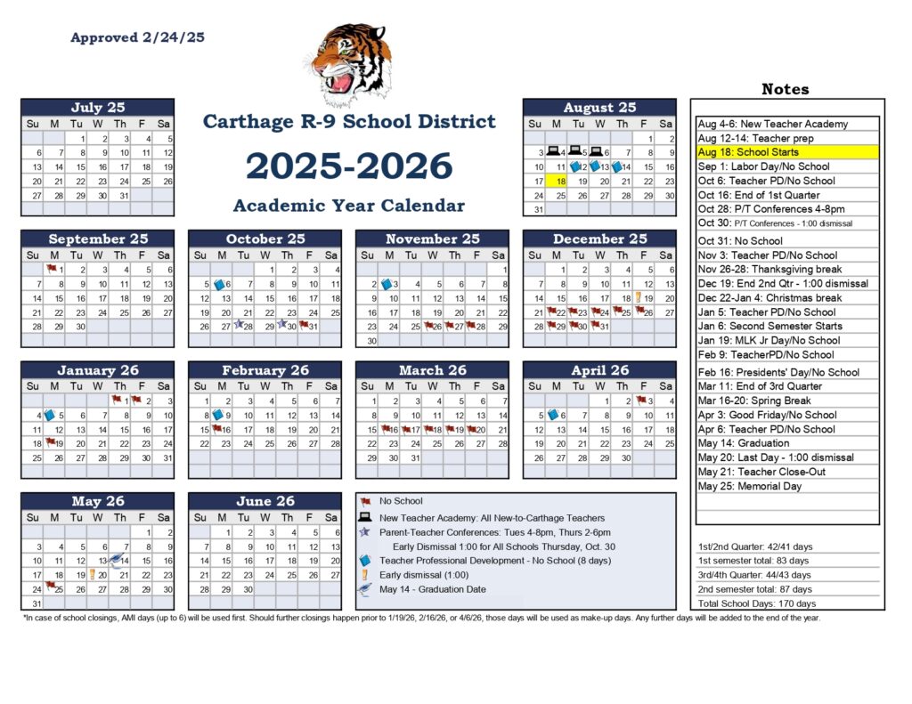 Carthage R-9 School District 25-26